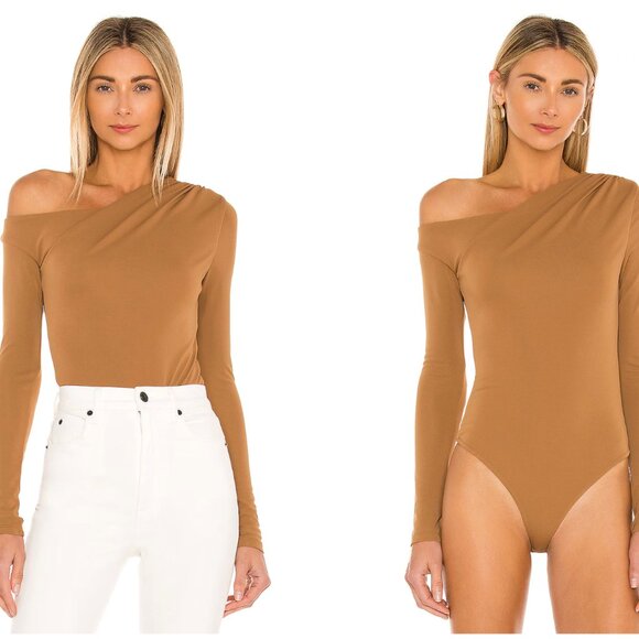 Song of Style Tops - NEW Song of Style Via Neutral Bodysuit Medium